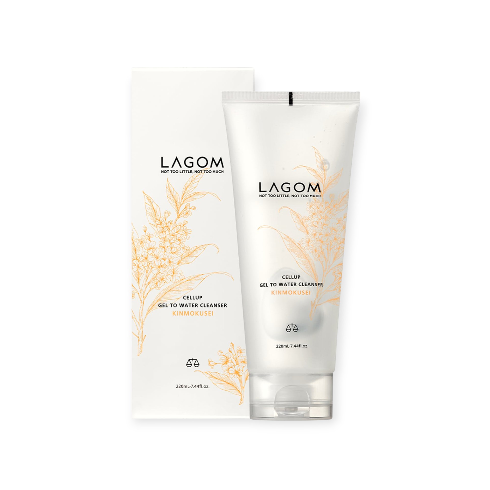 LAGOM (ラゴム) ジェルトゥウォーター クレンザー キンモクセイの香り 朝用洗顔料 洗顔ジェル