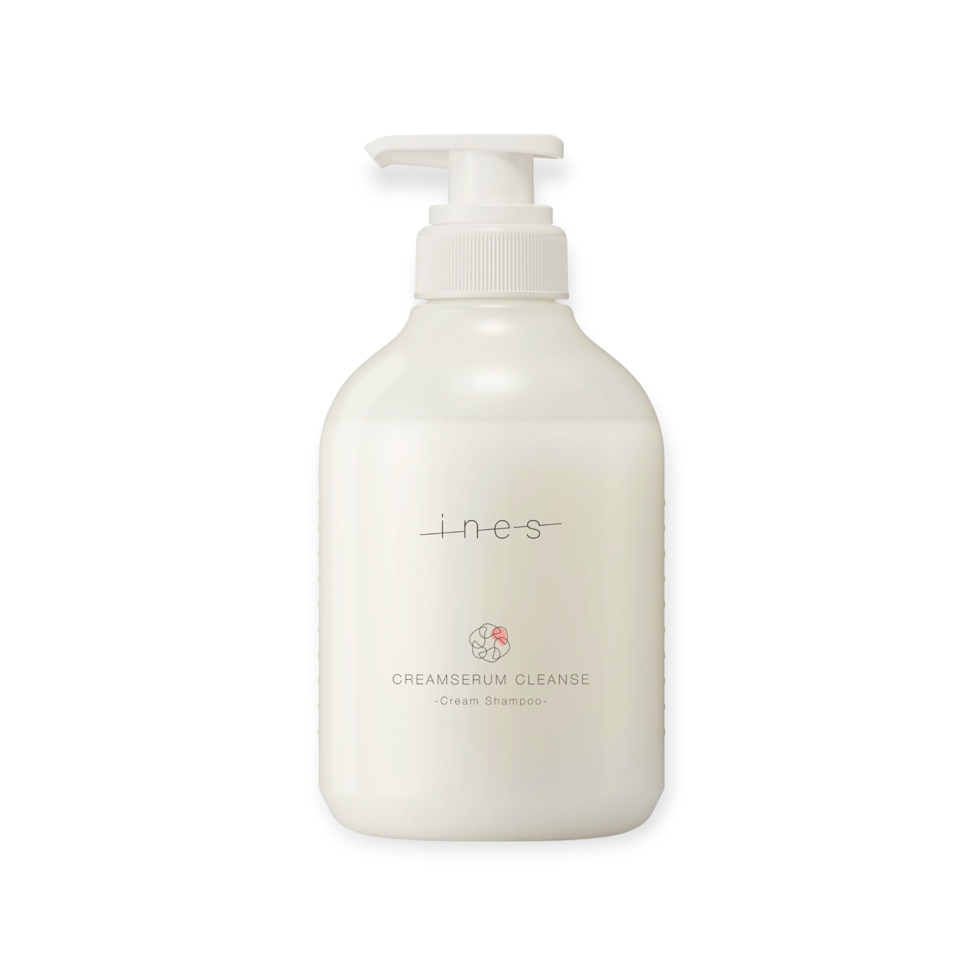 ines クリームセラム クレンズ 480ml クリームシャンプー ホワイトジャスミン&ゼラニウムの香り
