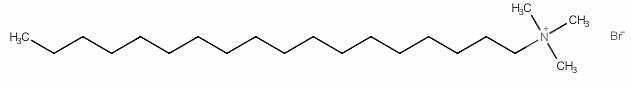 ステアルトリモニウムブロミド ４級カチオン界面活性剤ですが、このタイプは少しだけ肌刺激が抑えめ。<br />
髪のダメージ部に選択的に吸着して疎水性を改善します。
